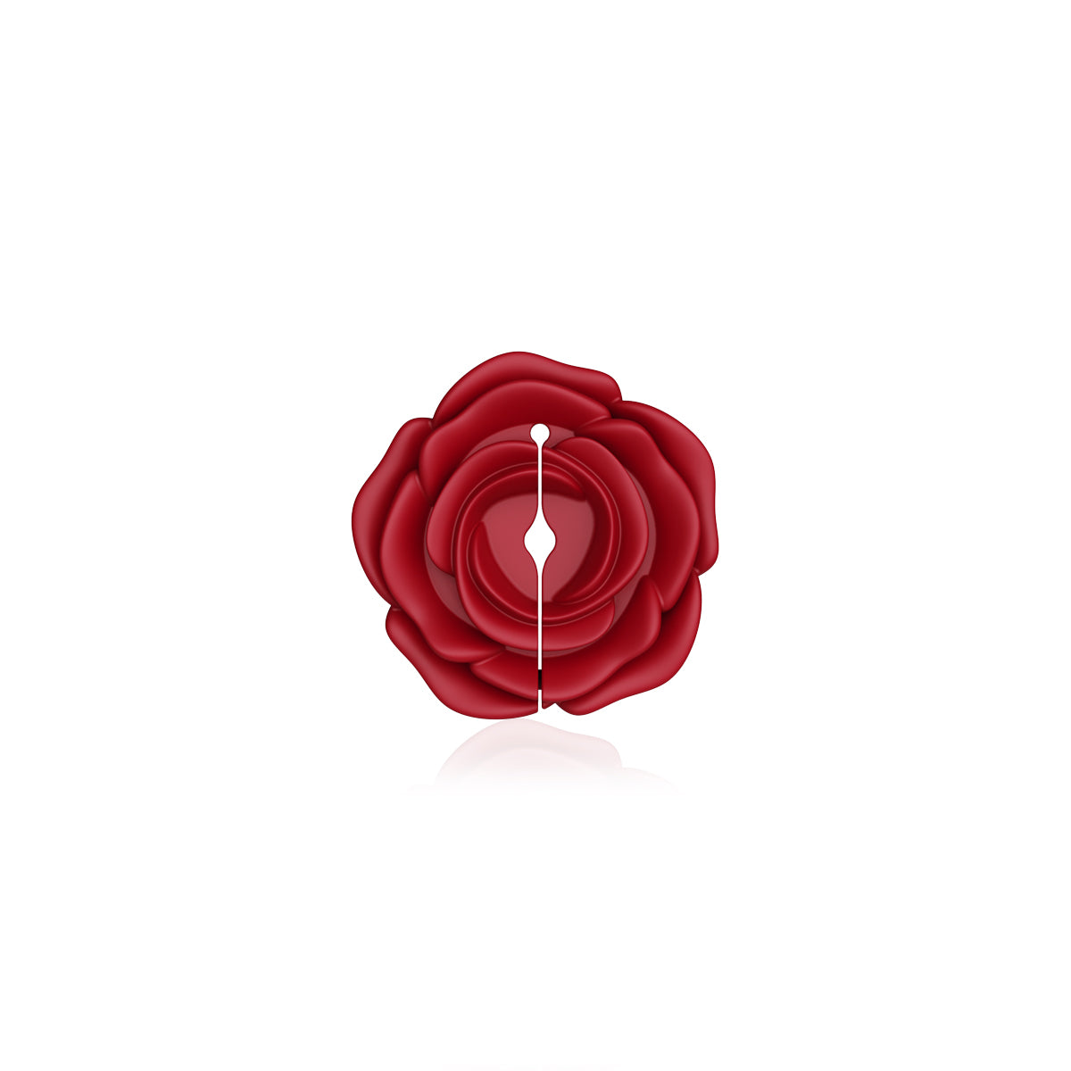 Rose milk clip vibrator - remote control version