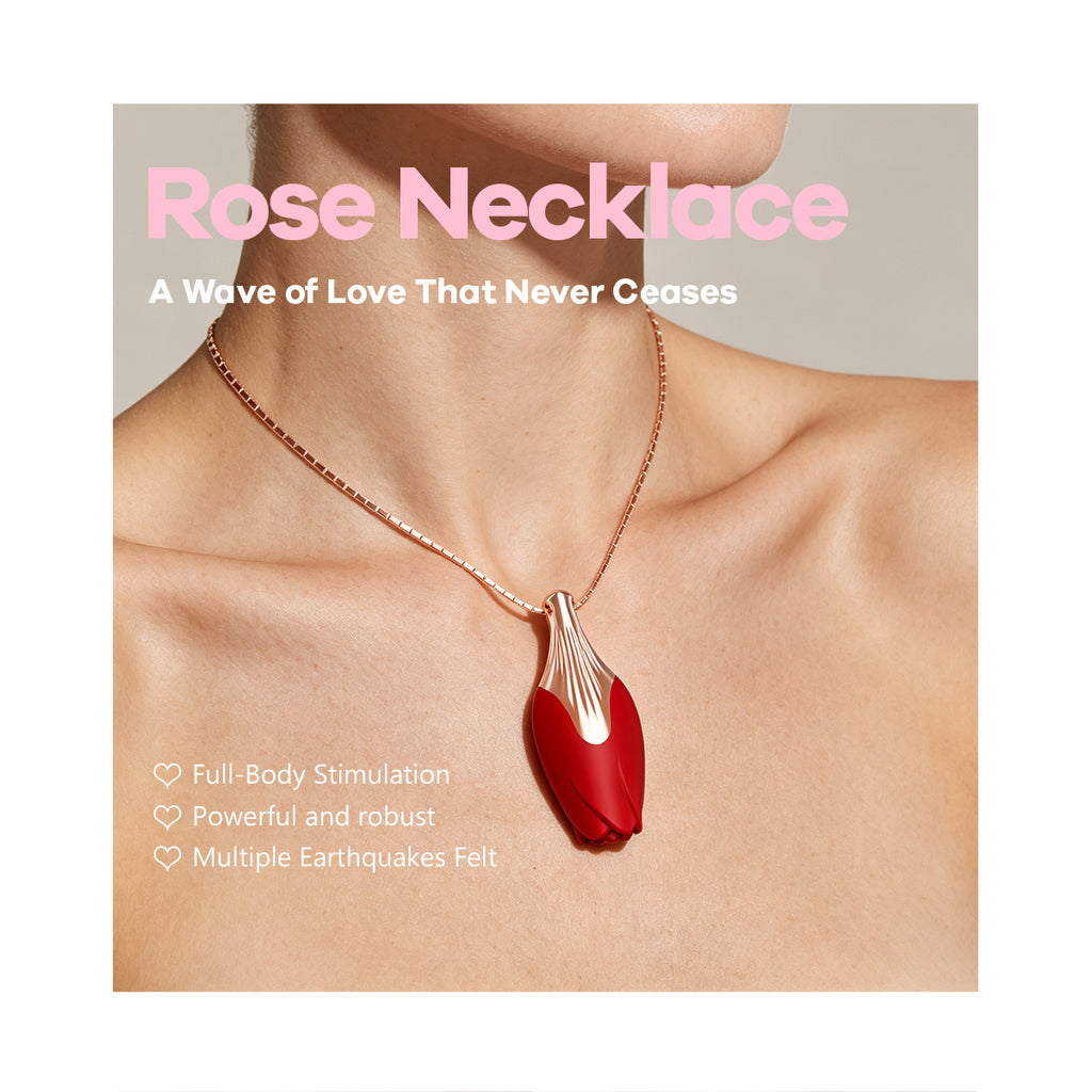 Rose necklace vibrator