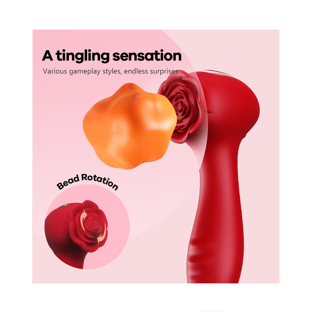Rose rotating bead vibrator