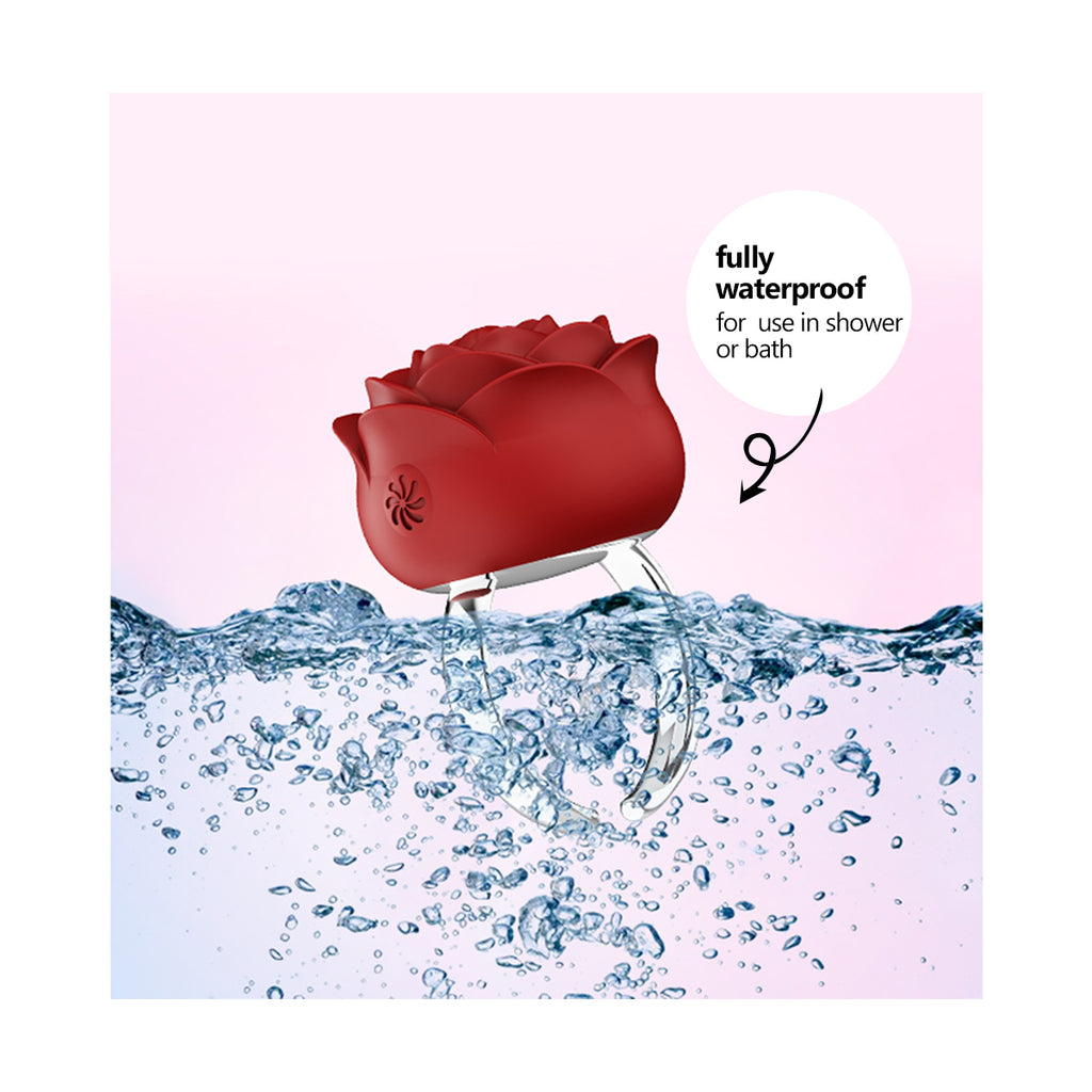Rose jewelry ring vibrator