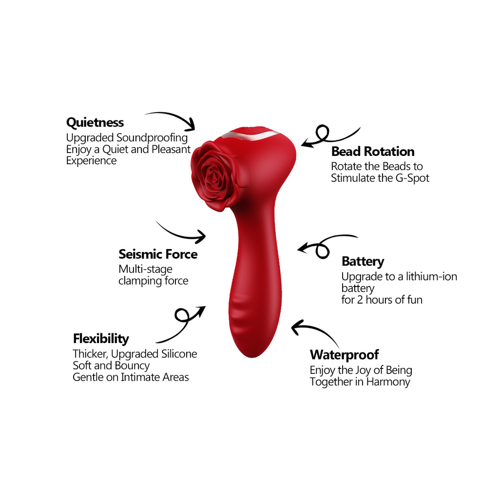 Rose rotating bead vibrator