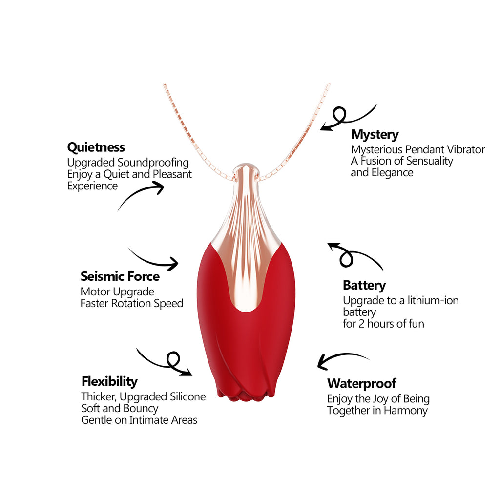 Rose necklace vibrator