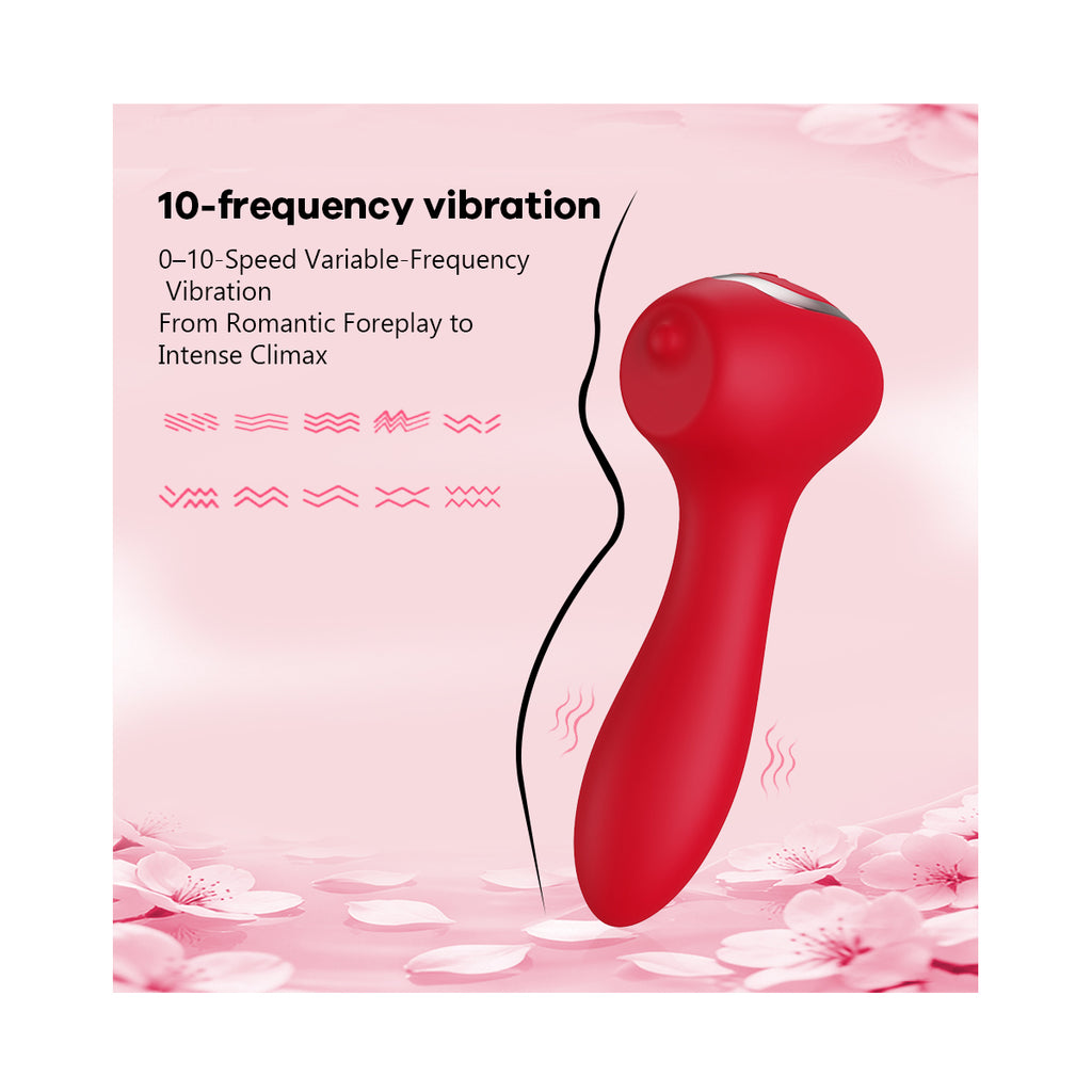 Rotating ball vibrator-cane Rose
