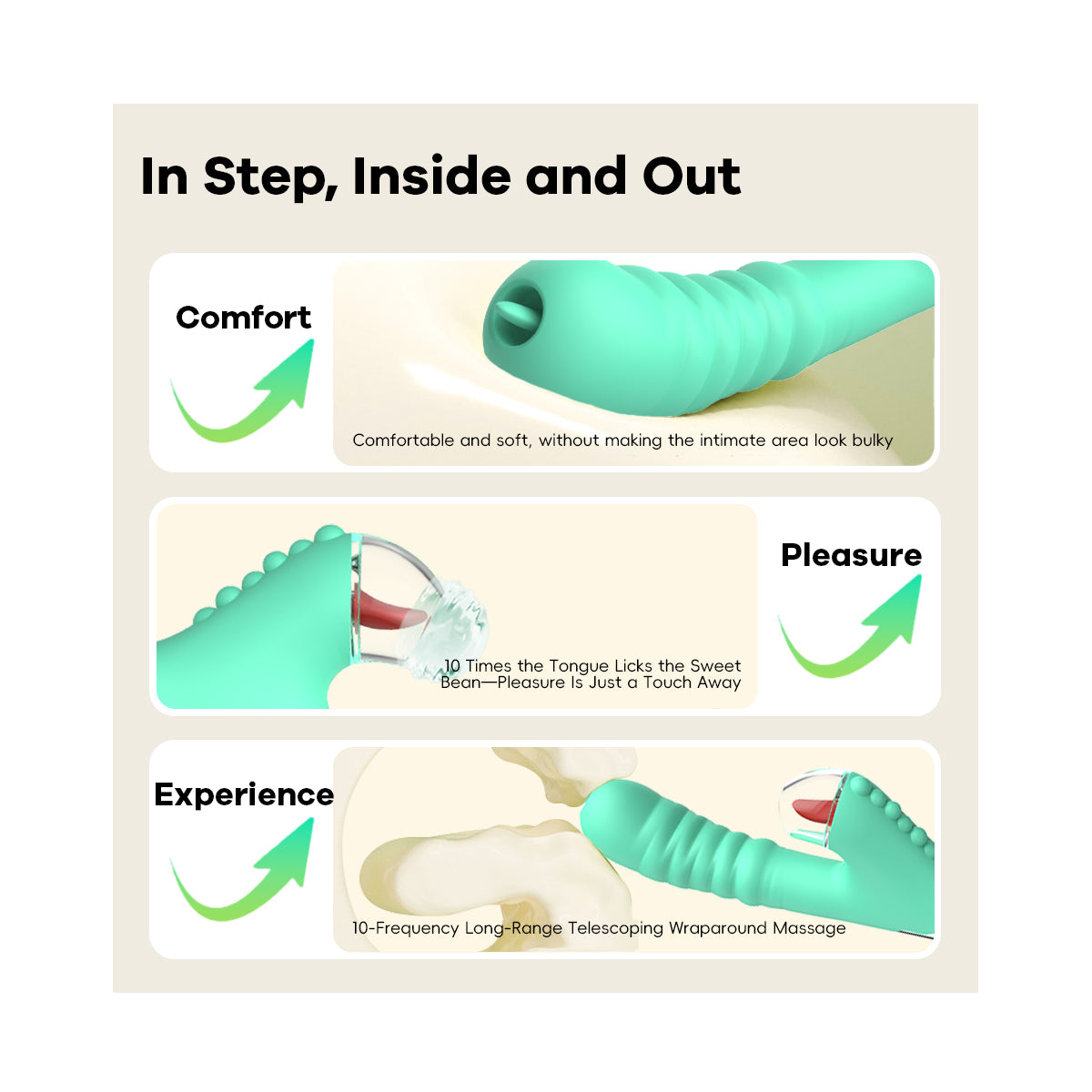 Dinosaur vibrating telescopic stick