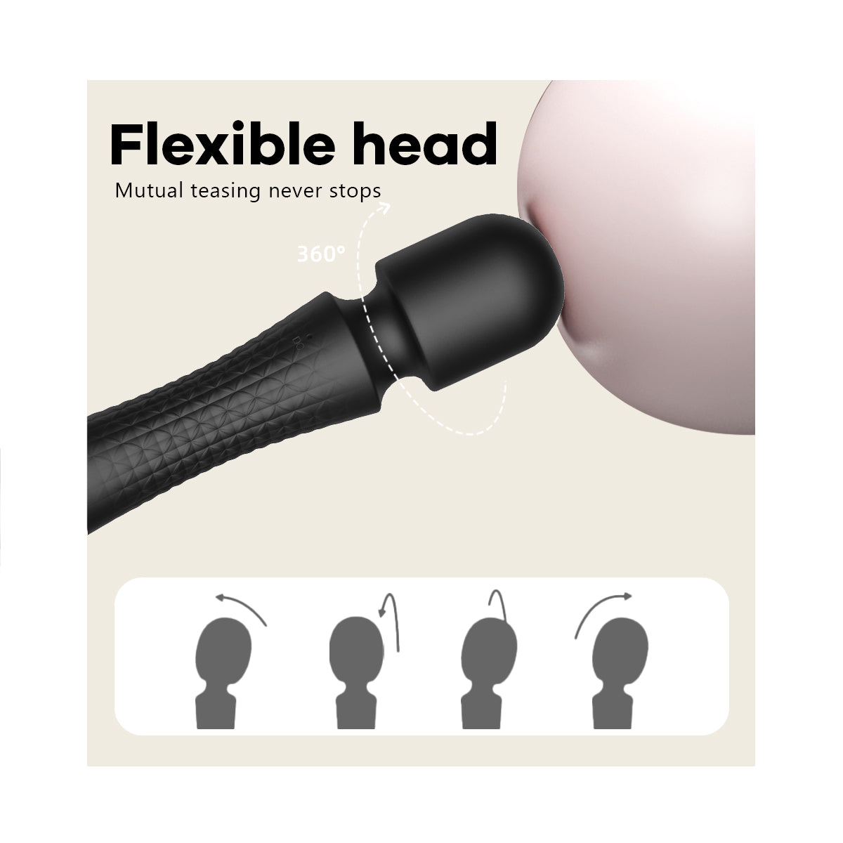 Big Head Vibration AV Stick - Tongue Lick