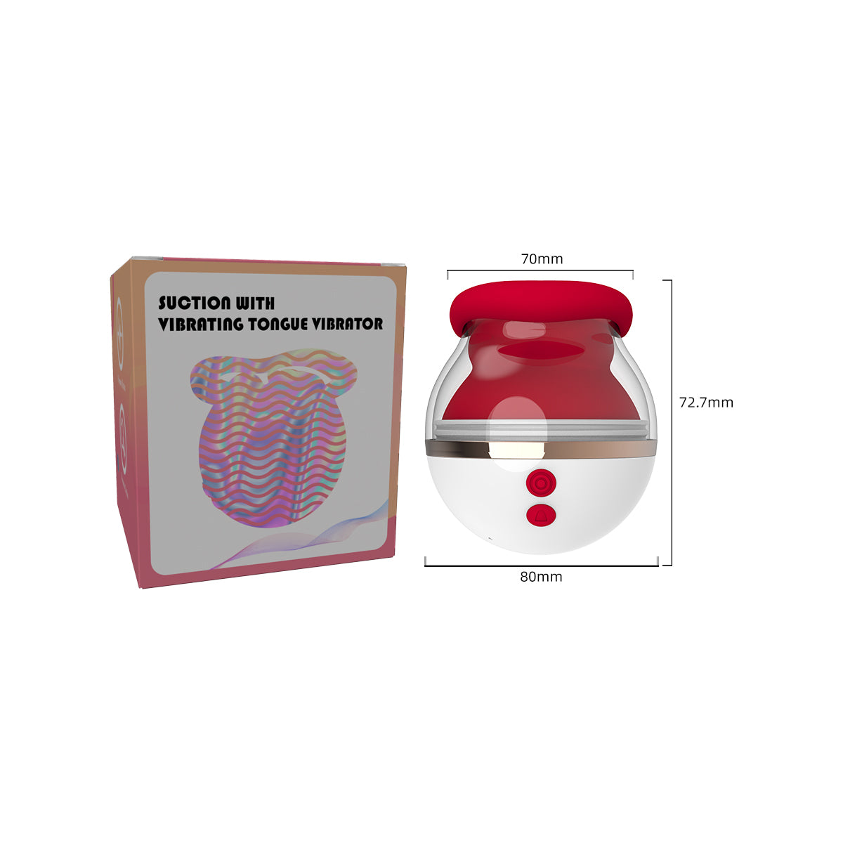 Mouth tongue licking sucking device