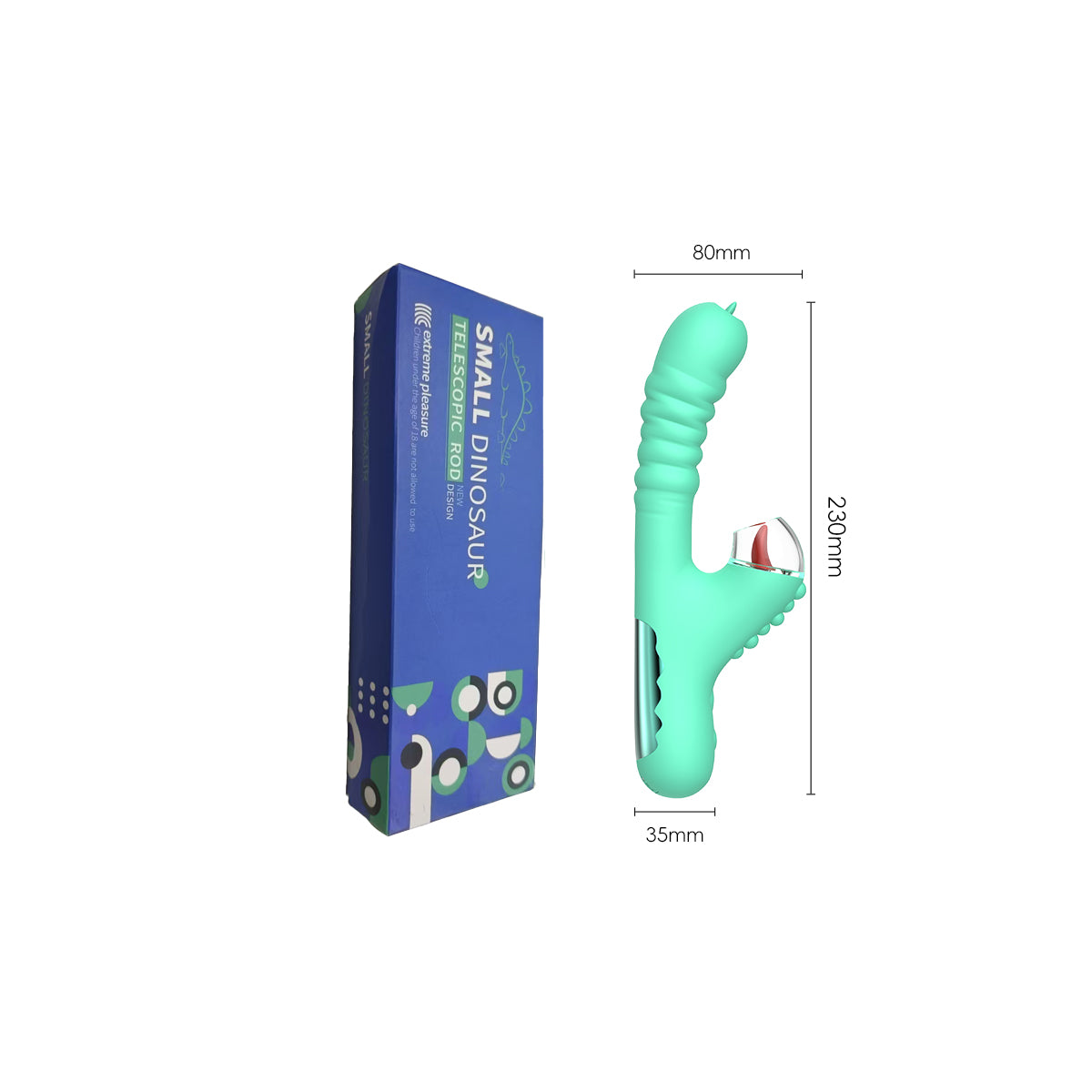 Dinosaur vibrating telescopic stick
