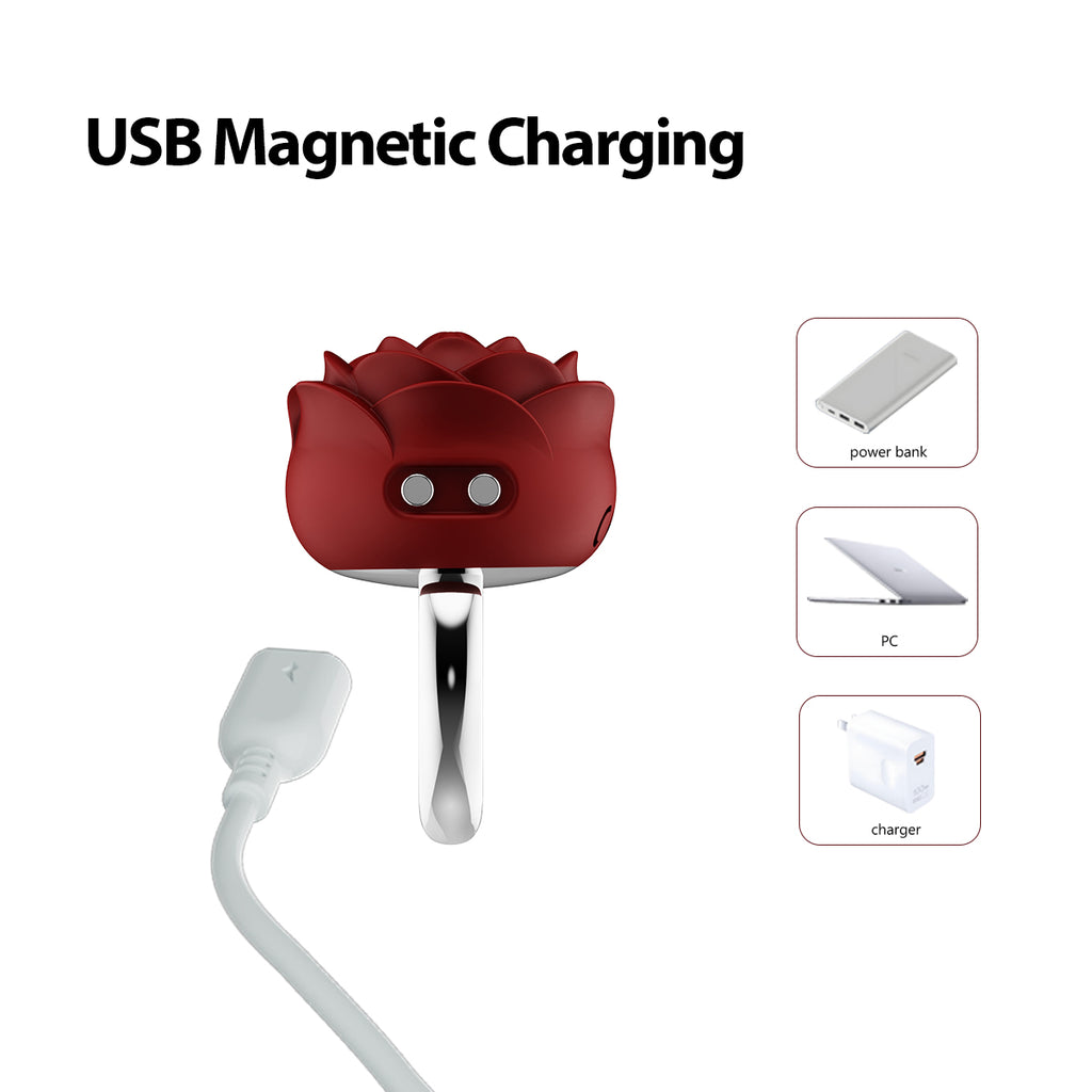 Rose jewelry ring vibrator