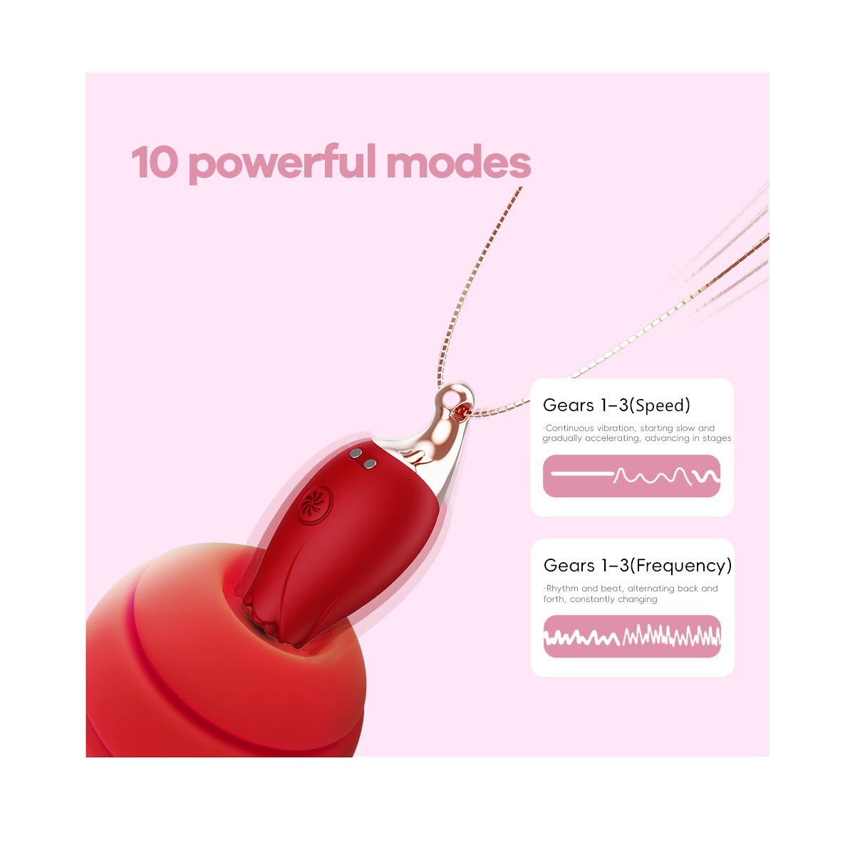 Rose necklace vibrator