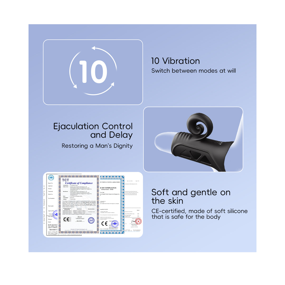 Snail vibration ring